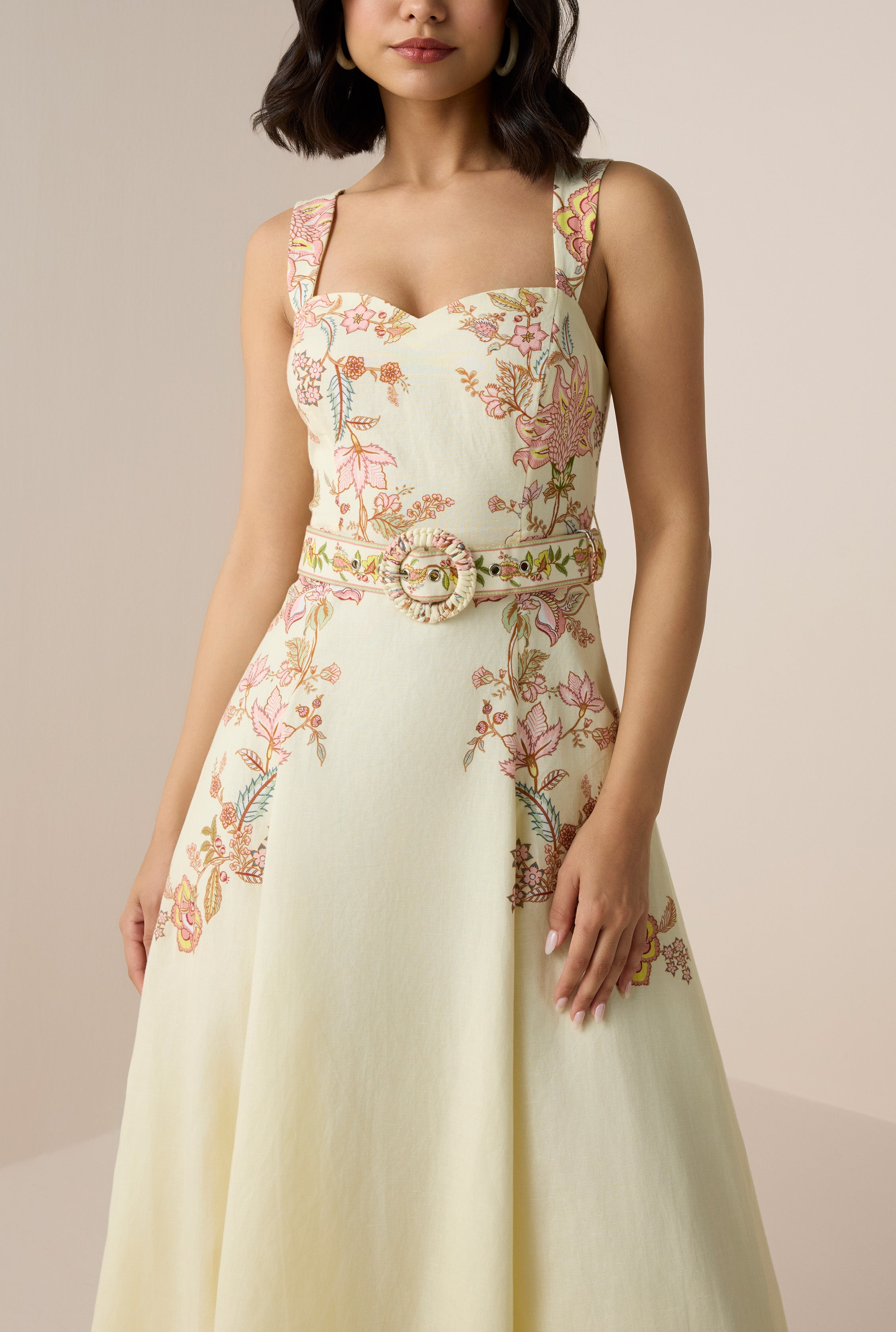 Riah Buckle Long Dress S