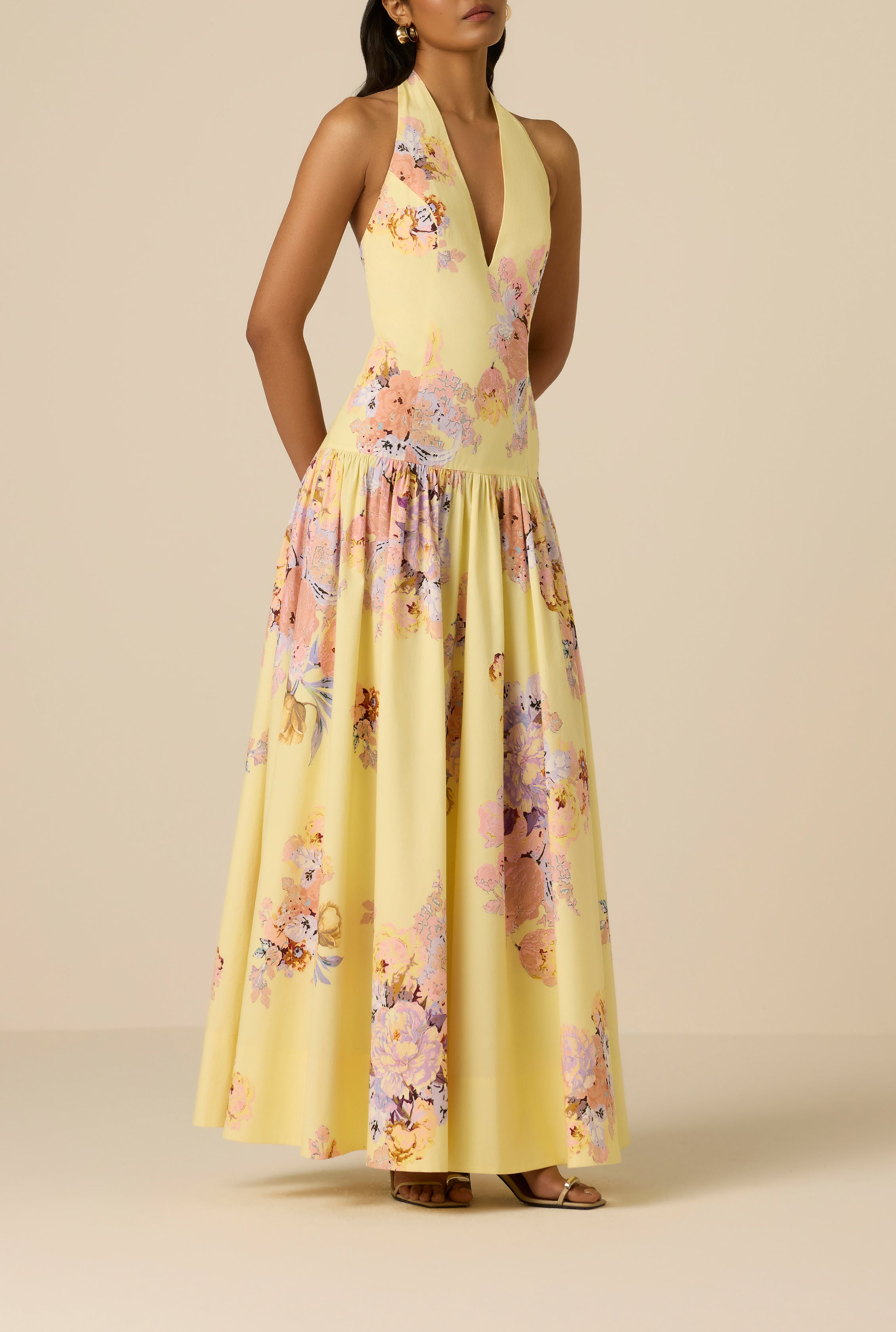 Kysha Halter Maxi Dress XS