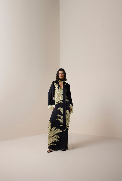 Palm Belted Kaftan