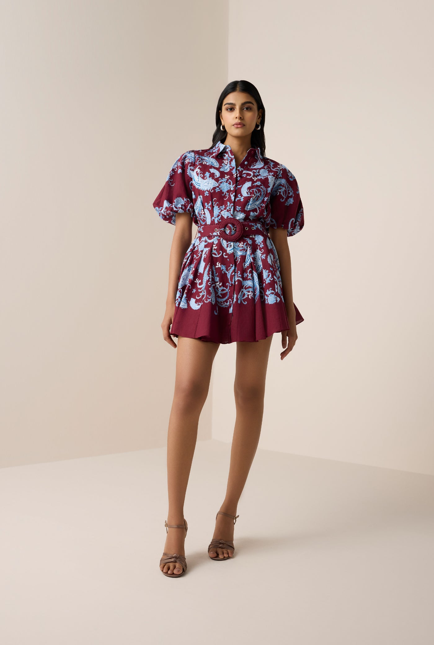 Hiba Collared Mini Dress