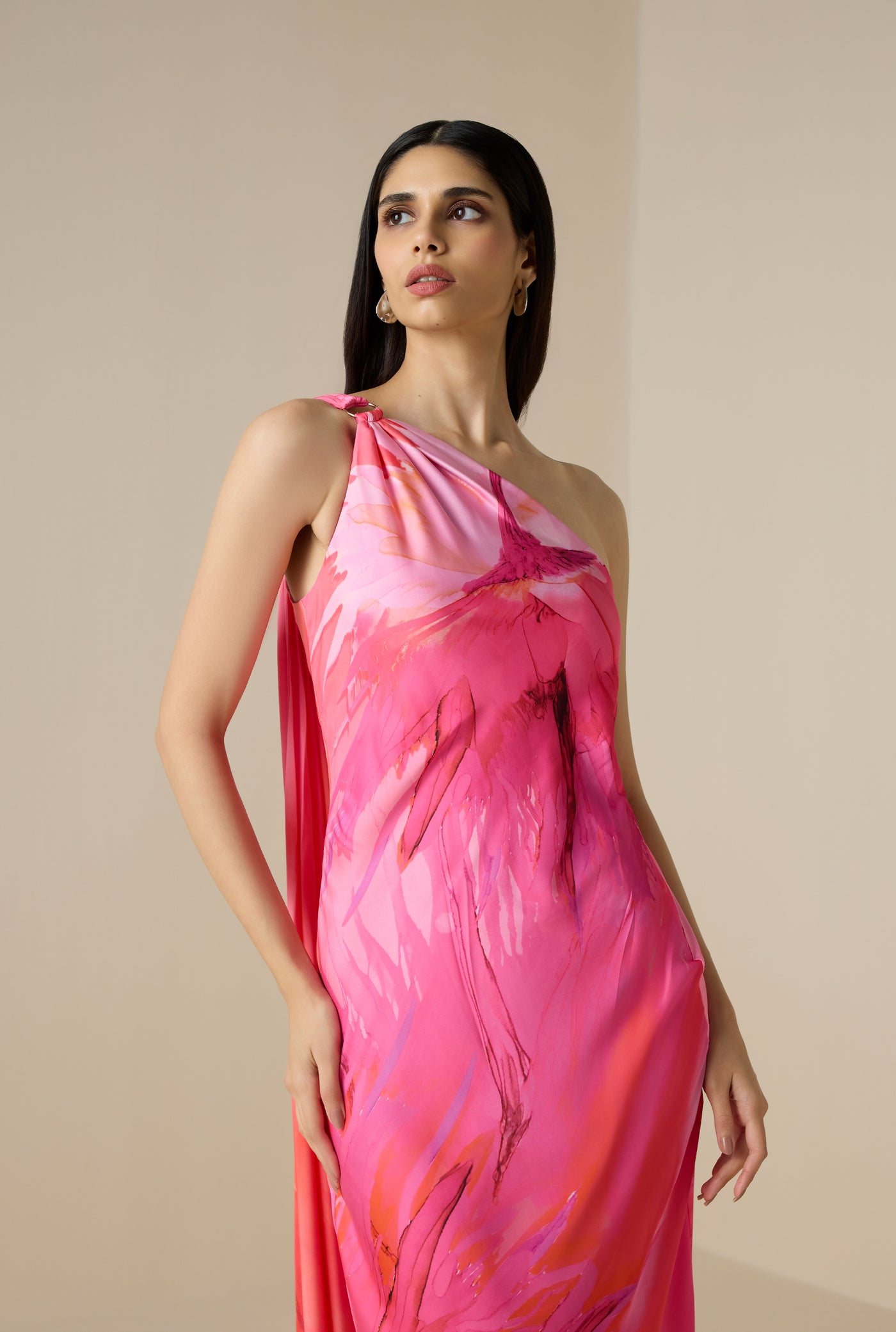 Abira One Shoulder Dress