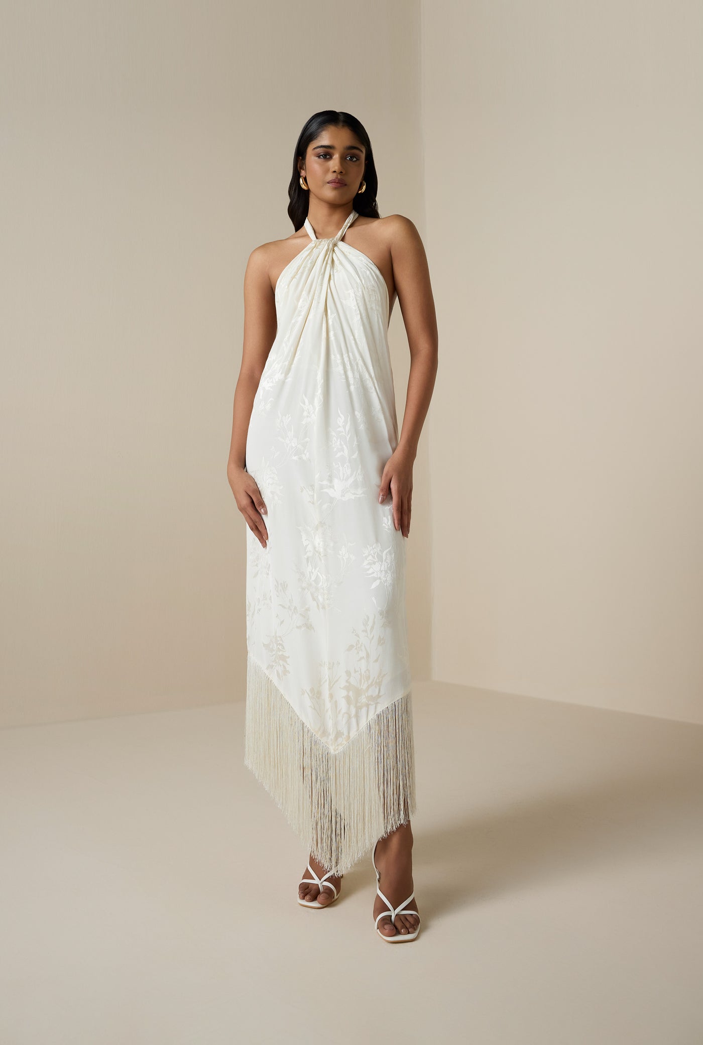 Aura Halter Neck Maxi Dress