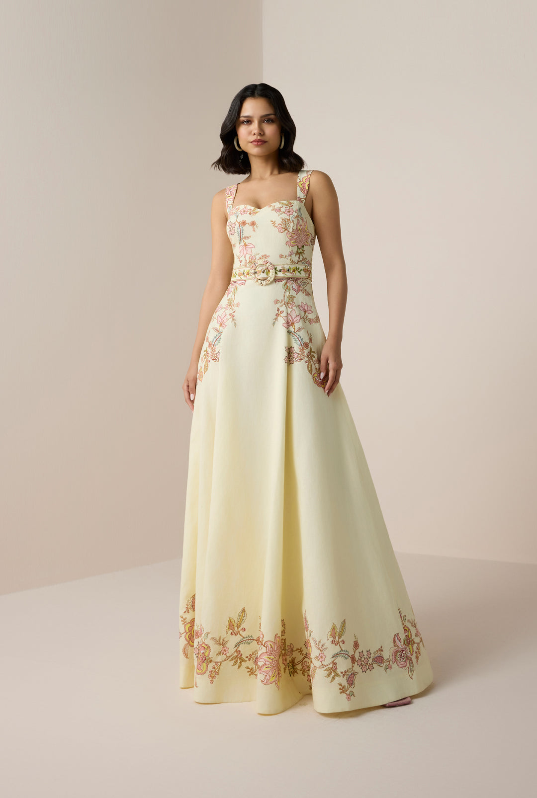 Riah Buckle Long Dress S