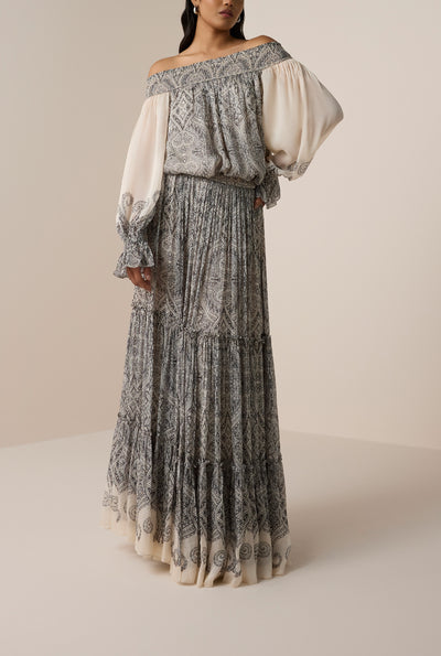 Chavi Tiered Maxi Skirt
