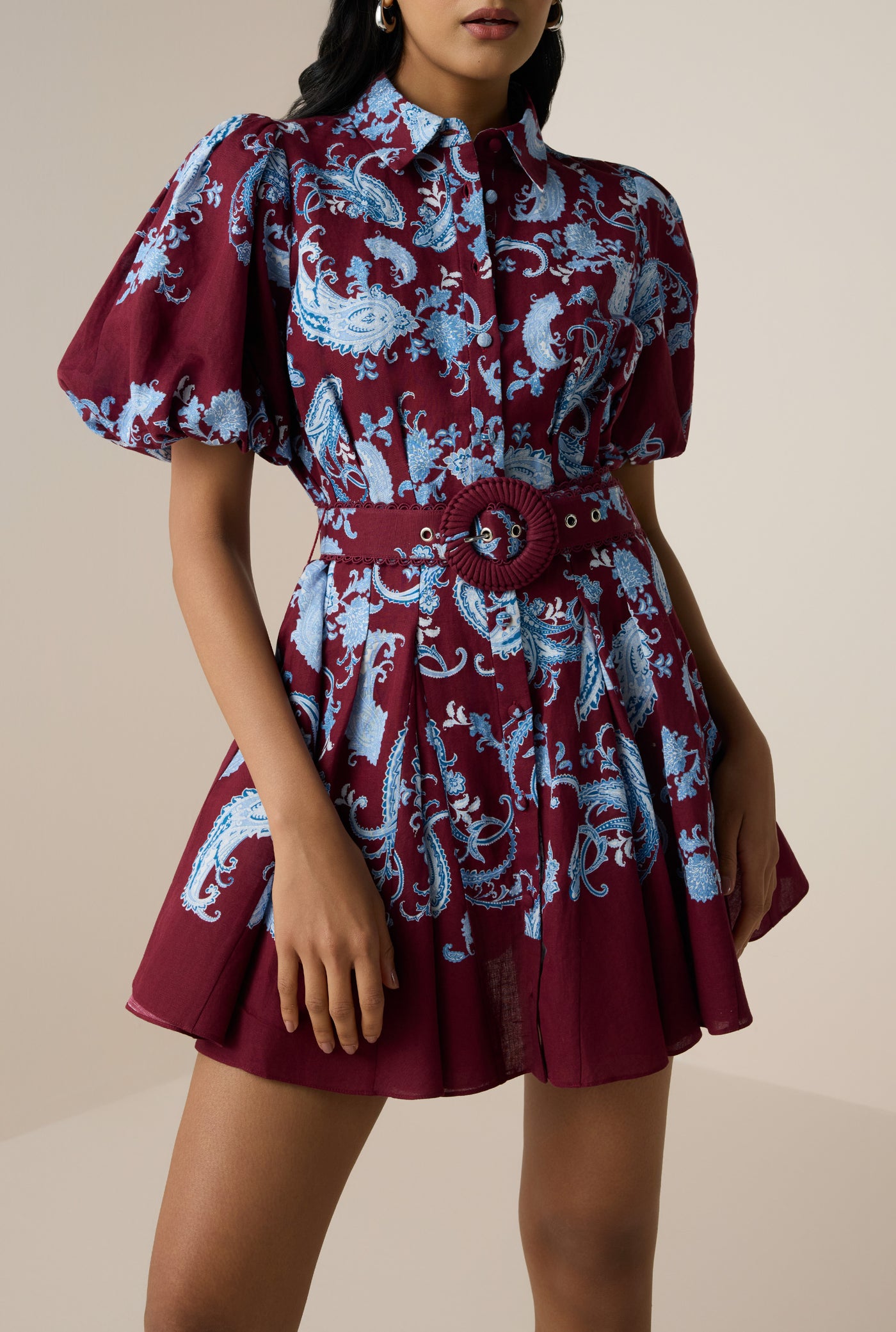 Hiba Collared Mini Dress