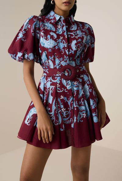 Hiba Collared Mini Dress