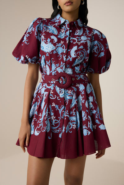 Hiba Collared Mini Dress