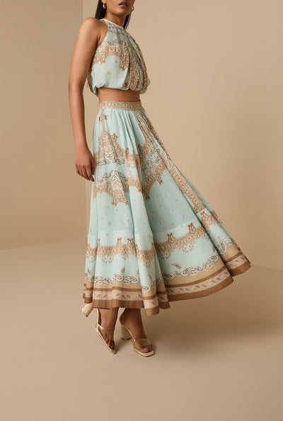 Navi Midi Skirt