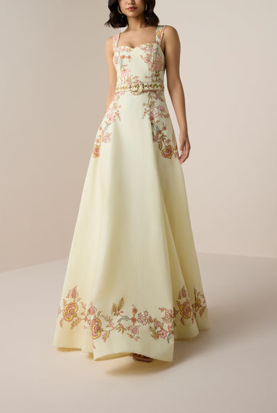 Riah Buckle Long Dress