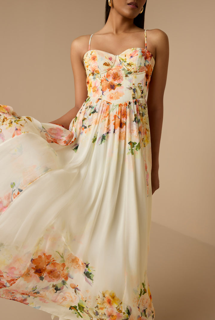 hemant and nandita sama long dress Saba XL 2555 The dress comes with Formal One Shoulder Cutout COLOR:Red / White