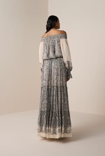 Chavi Tiered Maxi Skirt