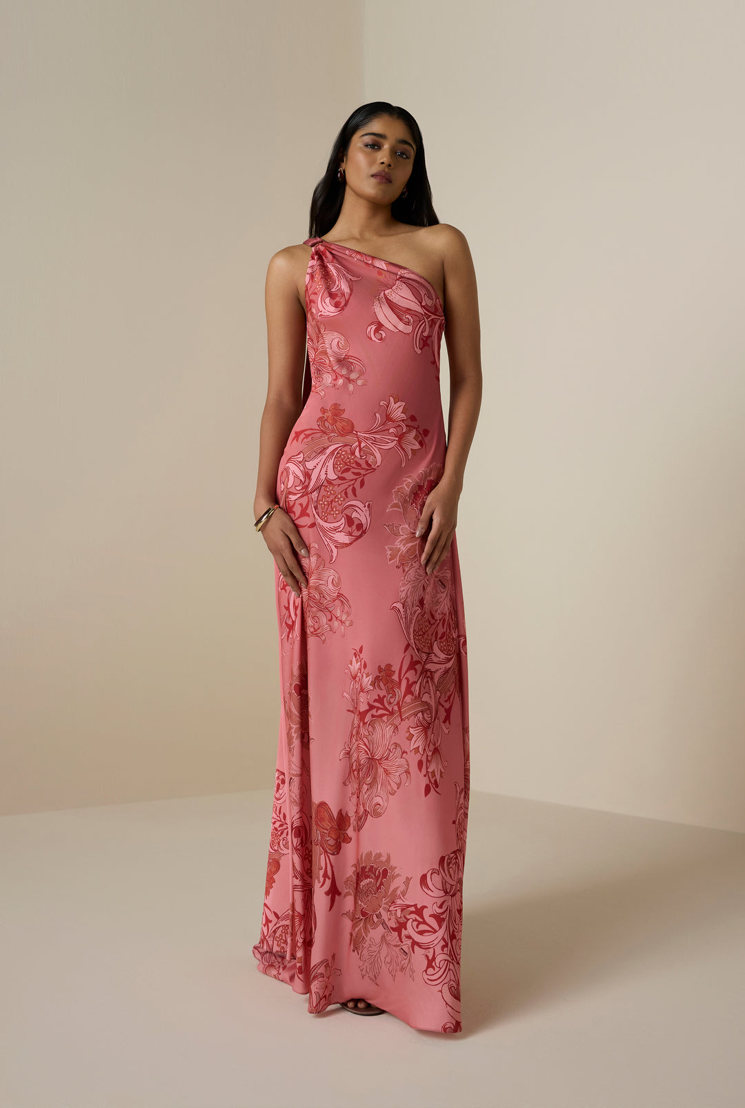 Vine One Shoulder Dress – Hemant & Nandita