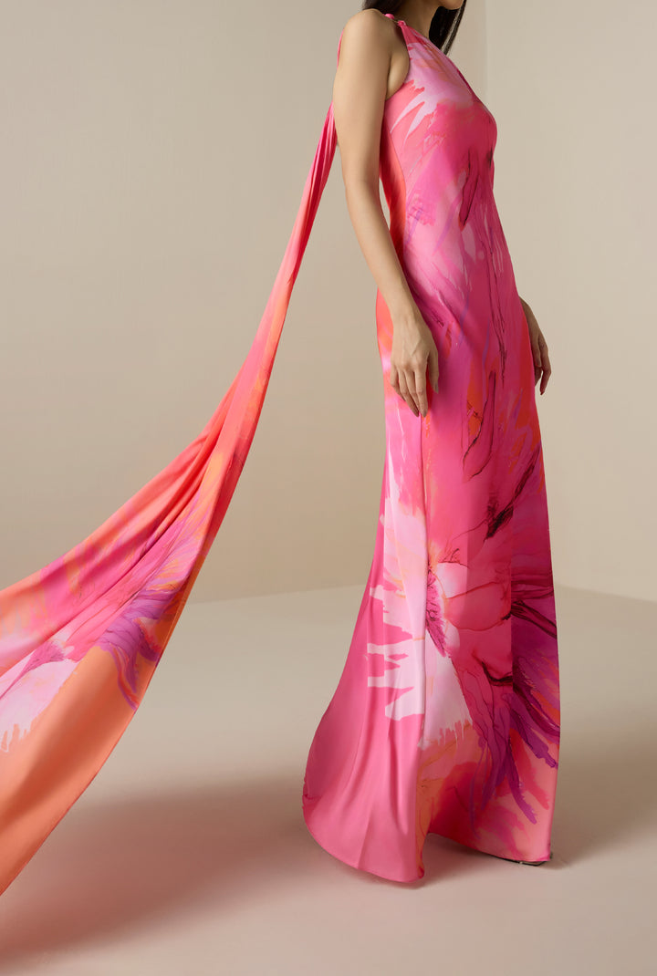 open lace back dress Abira One Shoulder Dress – Hemant & Nandita
