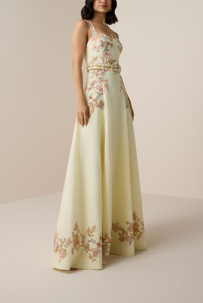 Riah Buckle Long Dress