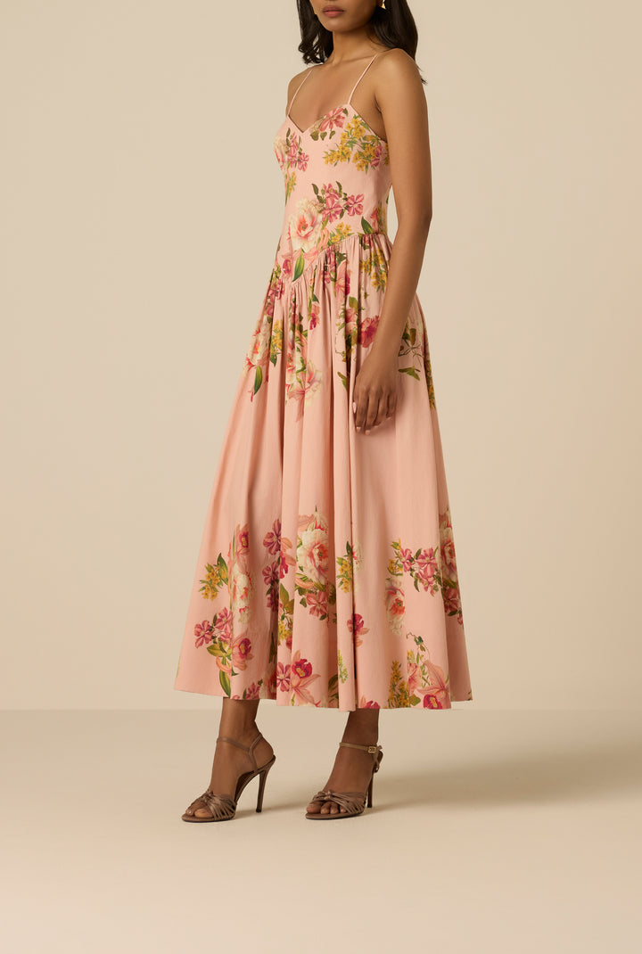 corset waist midi dress Corset Midi Dress