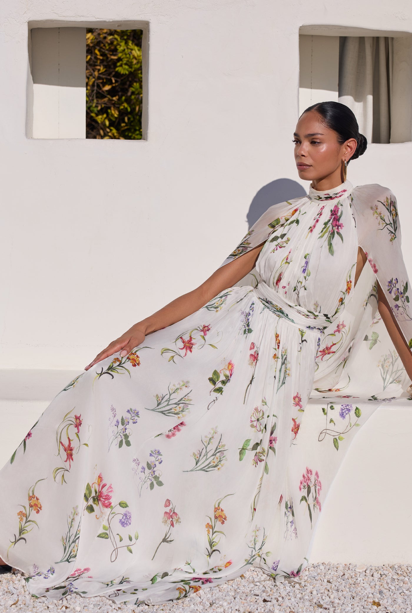 anya maxi dress Anya Cape Maxi Dress XS