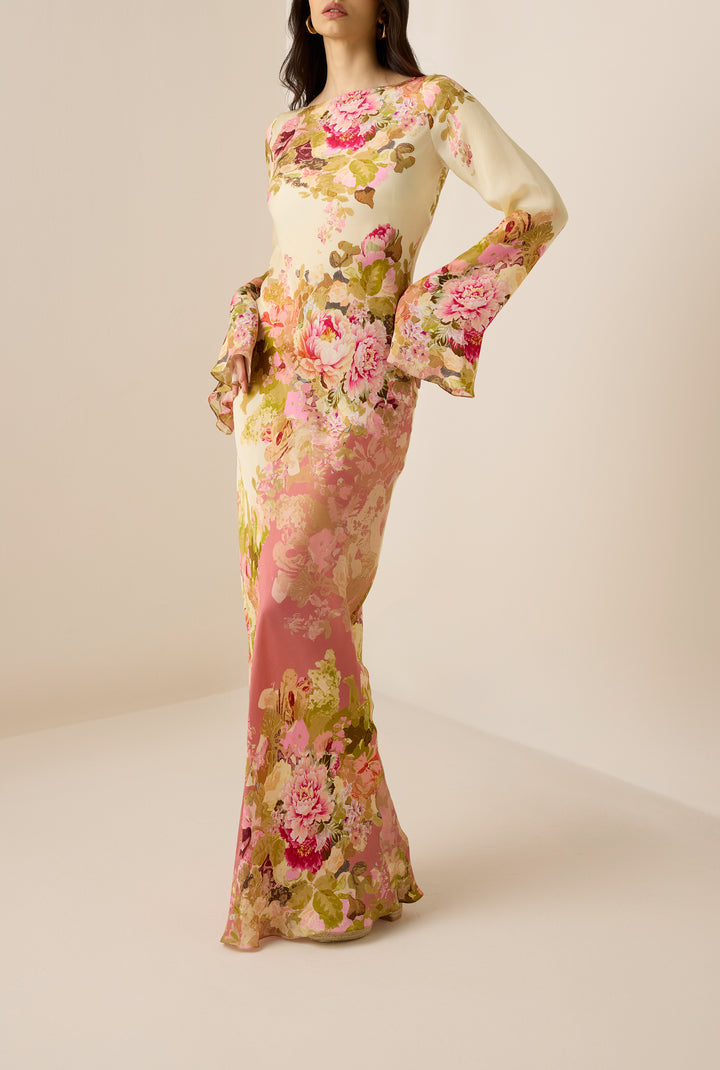 hemant and nandita long dress Sama – & Neck Sleeveless Buttons at HeightxSize:5'9