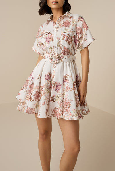 Diza Belted Short Dress