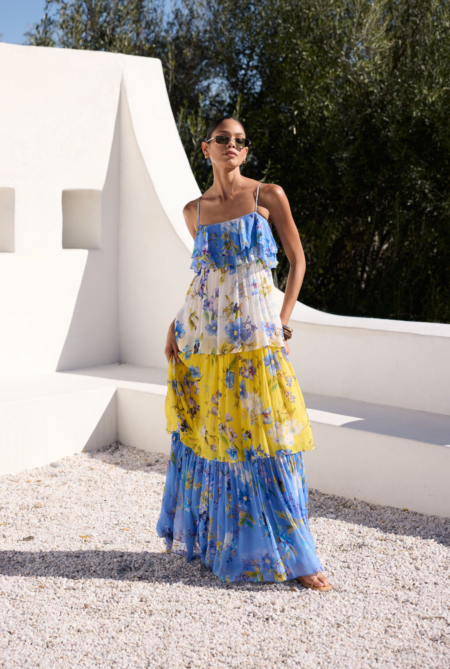 Ayka Tiered Maxi Dress