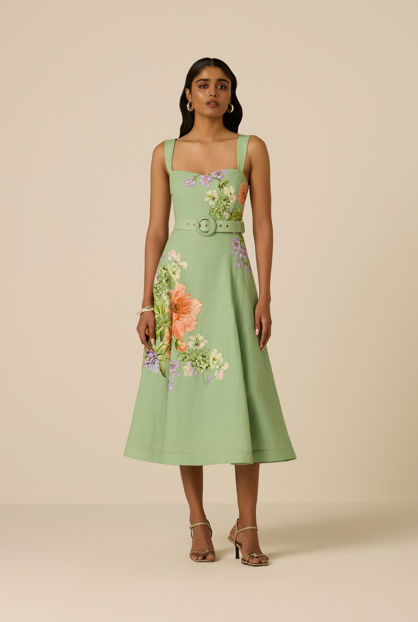 Cove Buckle Midi Dress XS