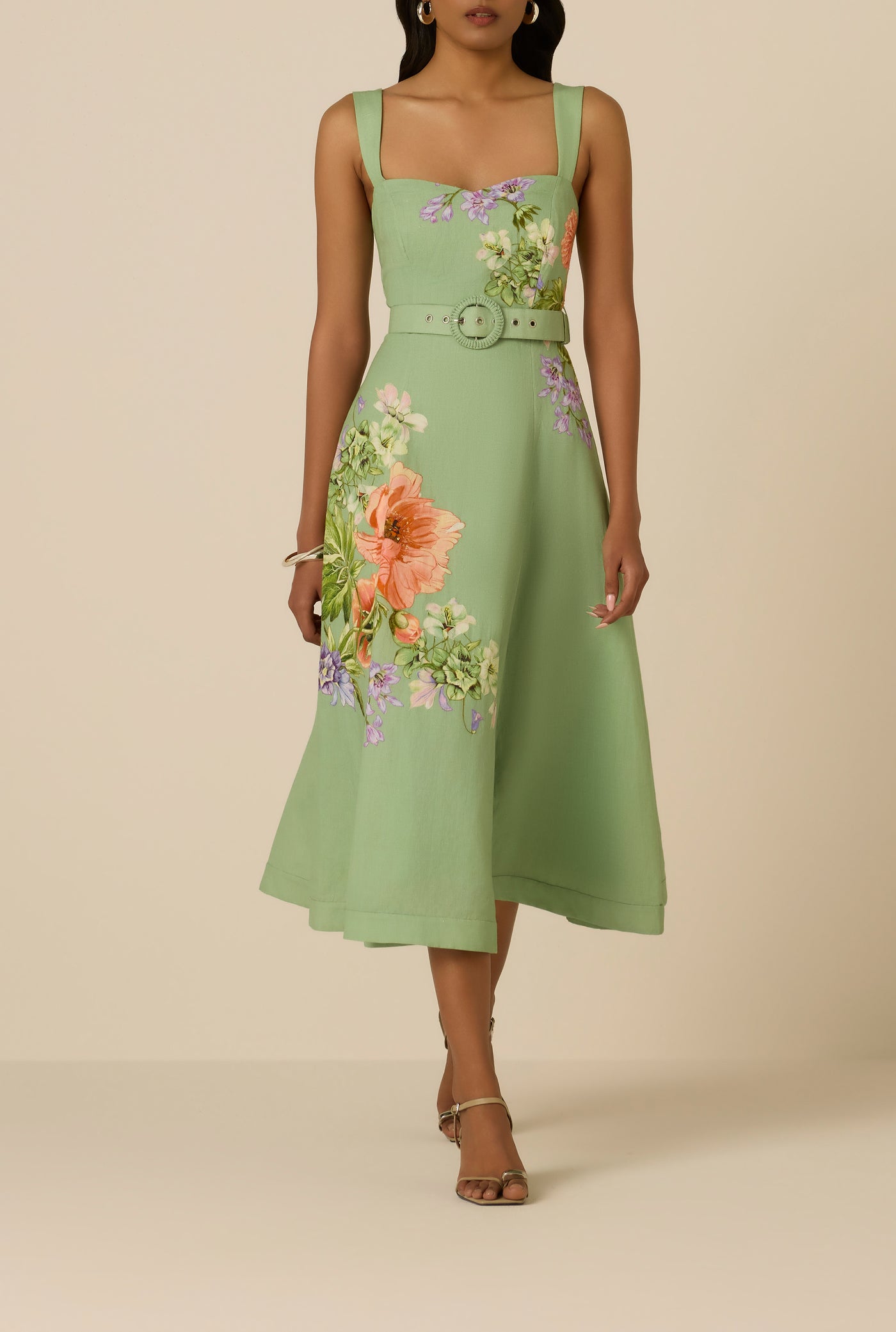Cove Buckle Midi Dress XS