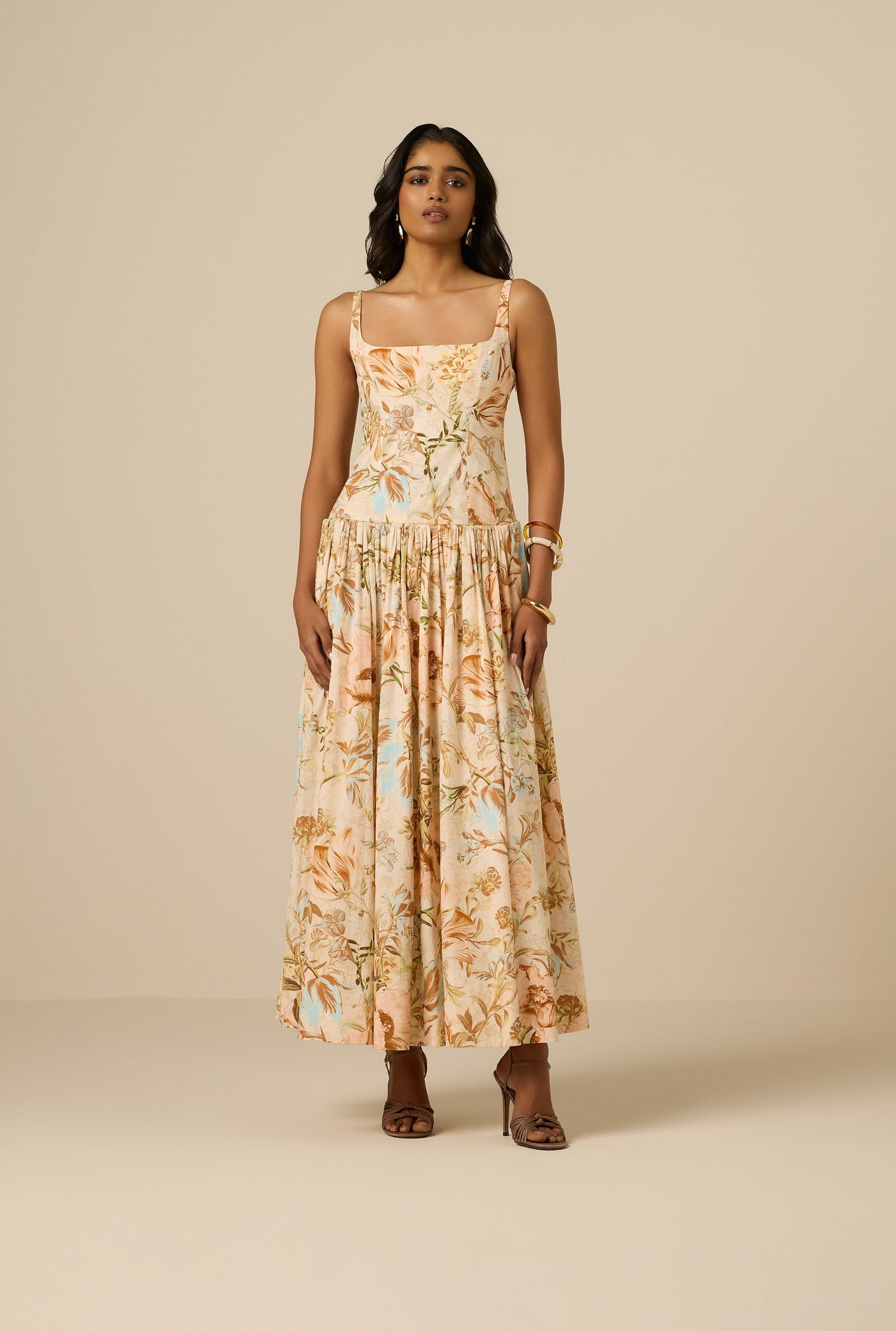 Ezra Square Maxi Dress – Hemant & Nandita