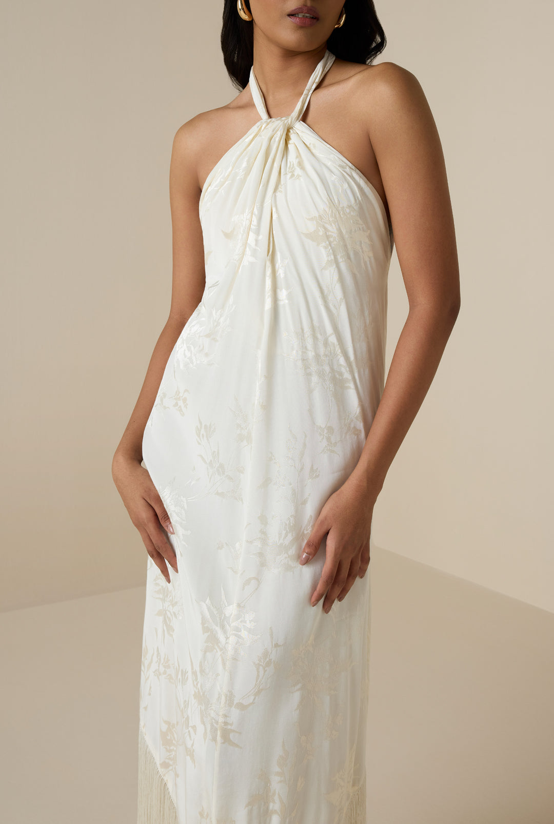mami beaded halter neck maxi dress Aura Halter Neck Maxi Dress S