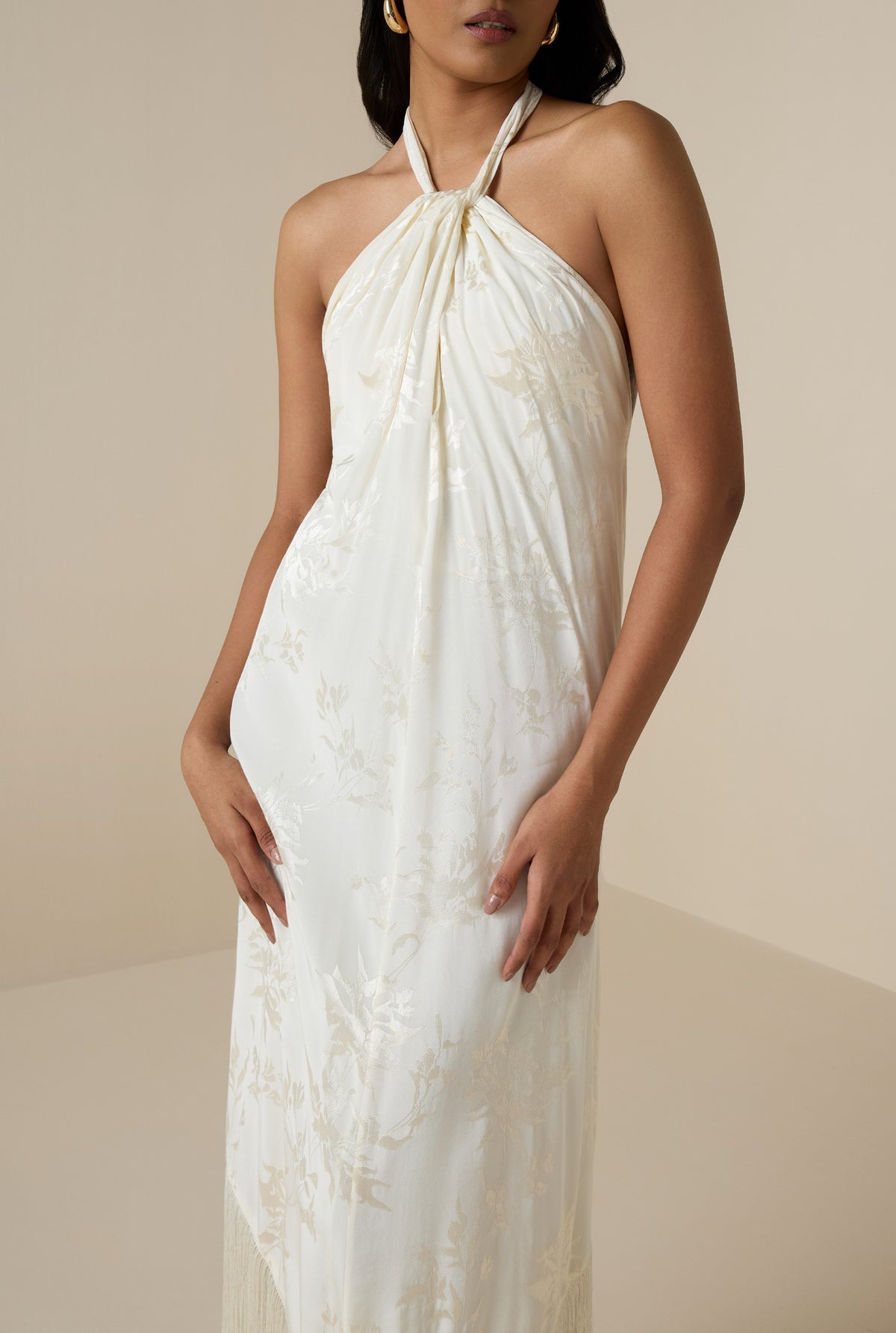 Aura Halter Neck Maxi Dress XS Aura Halter Neck Maxi Dress XS