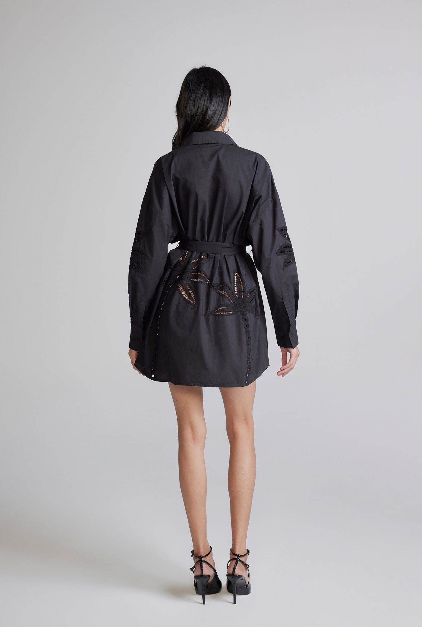 Lani Black Shirt Dress