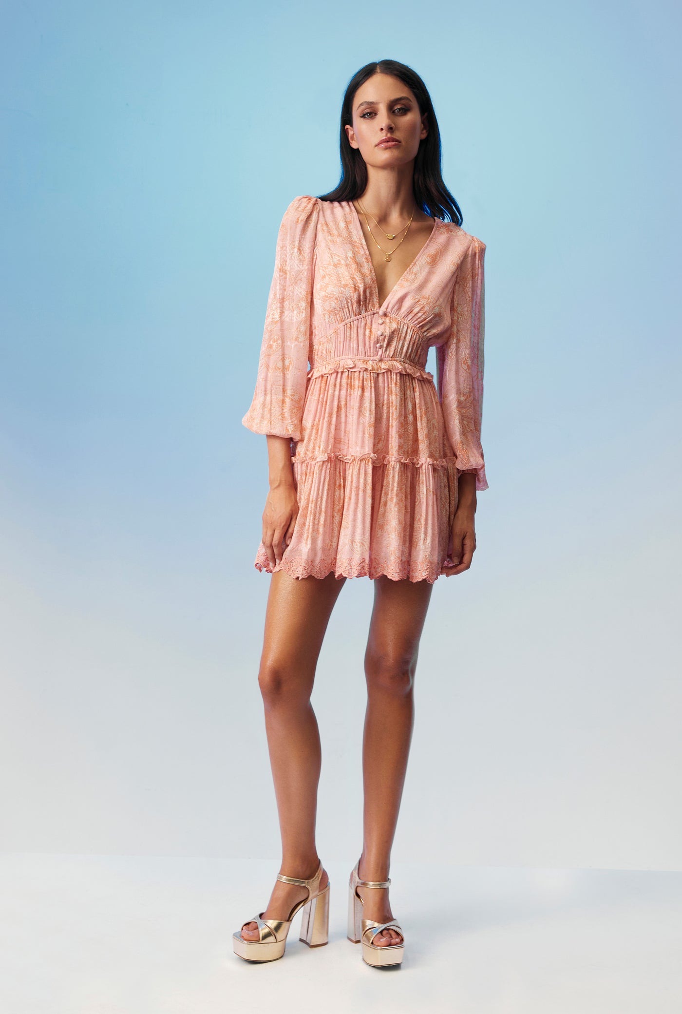 Pakhi Plunged Mini Dress