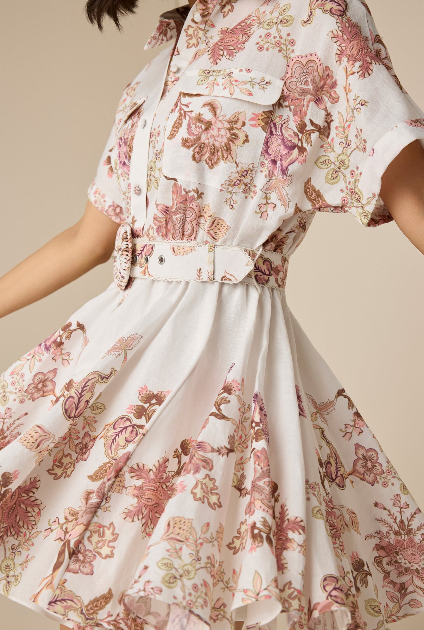 Diza Belted Short Dress