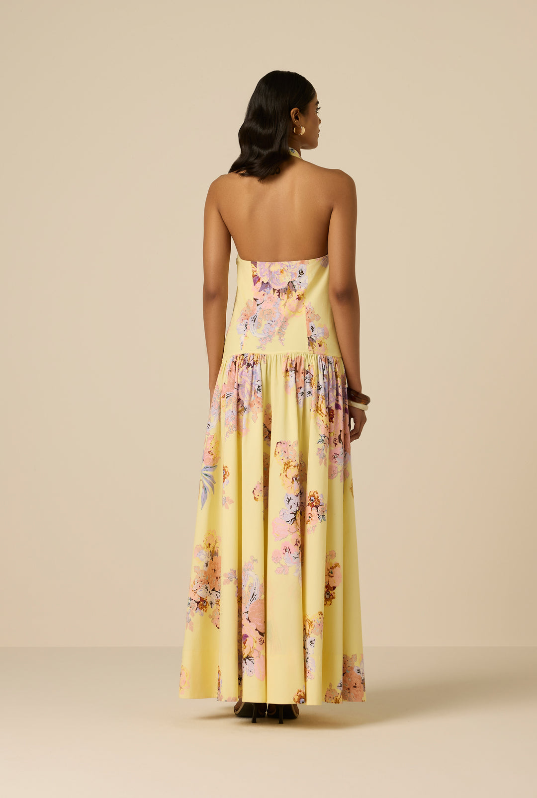 hemant and nandita halter dress Kysha Halter Maxi Dress XS