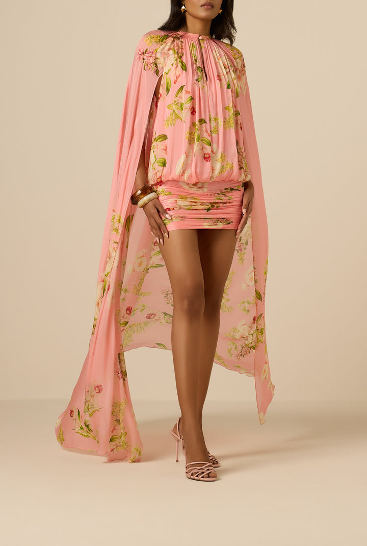 Lena Cape Mini Dress – Hemant & Nandita