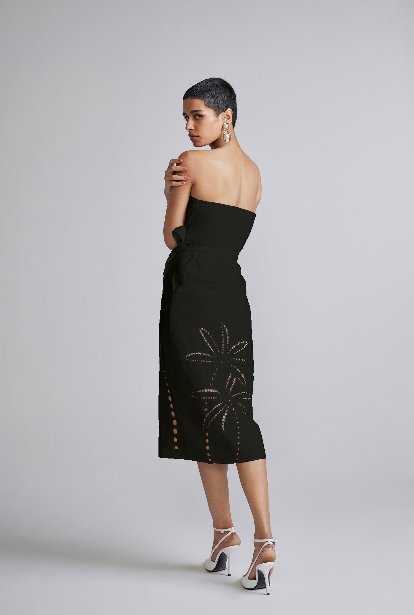 Lani Black Midi Dress