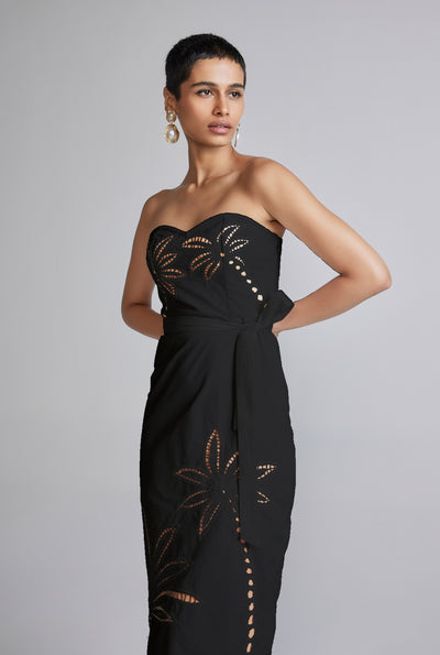 Lani Black Midi Dress