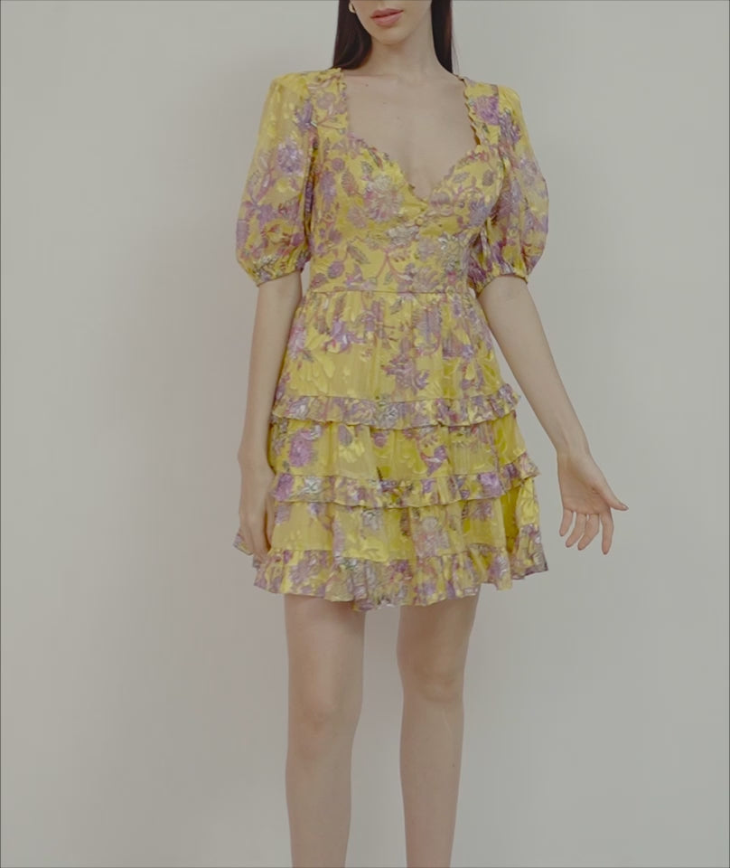 Dhea Plunged Short Dress