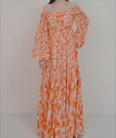 Bela Off Shoulder Long Dress
