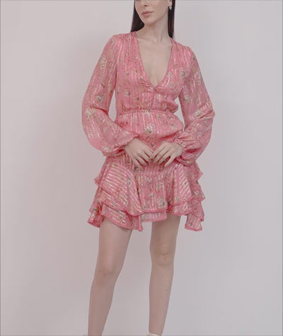 Roop Plunged Short Dress
