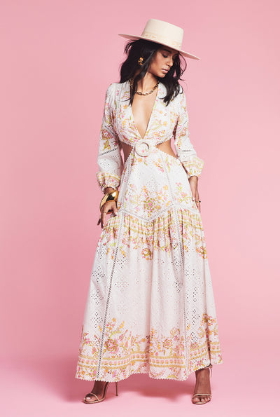 Aira Side Cut Long Dress