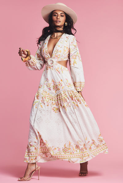 Aira Side Cut Long Dress