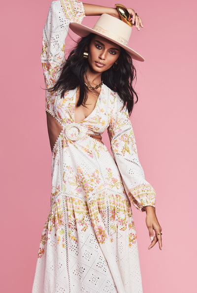 Aira Side Cut Long Dress