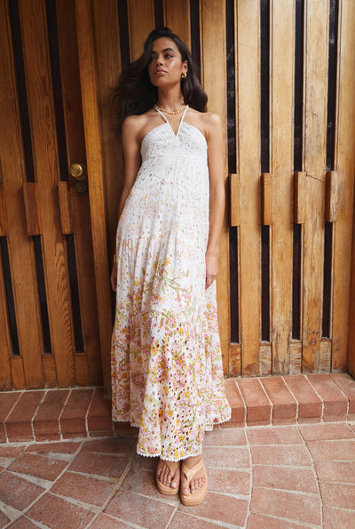 Aira Ruched Long Dress