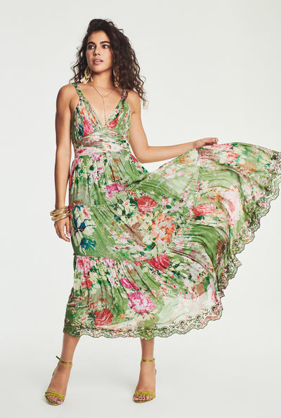 Zaria Plunged Long Dress