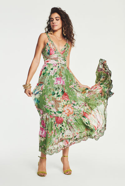 Zaria Plunged Long Dress