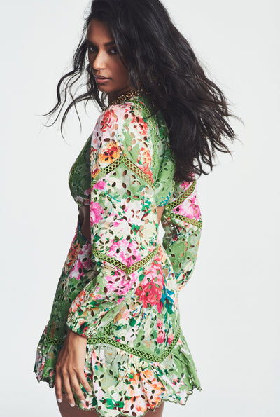 Zaria Plunged Short Dress