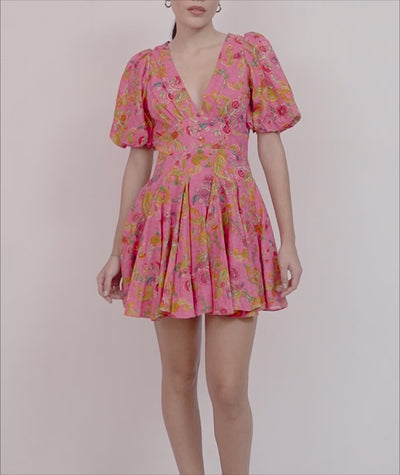 Bela Plunged Short Dress